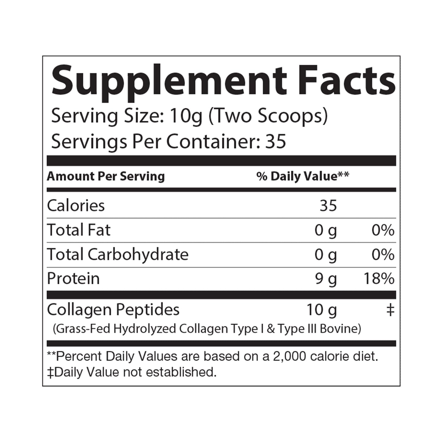 Collagen Peptides Type I & III Supplement (350g, 12.3oz) - Empire Athletics