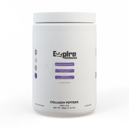 Collagen Peptides Type I & III Supplement (350g, 12.3oz) - Empire Athletics